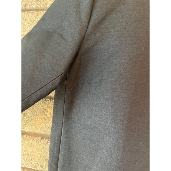 Lord & Taylor 424 Fifth Black Silk Sheath Dress 3/4 Sleeves Crew Neck Size 8 Mod - Picture 3 of 13